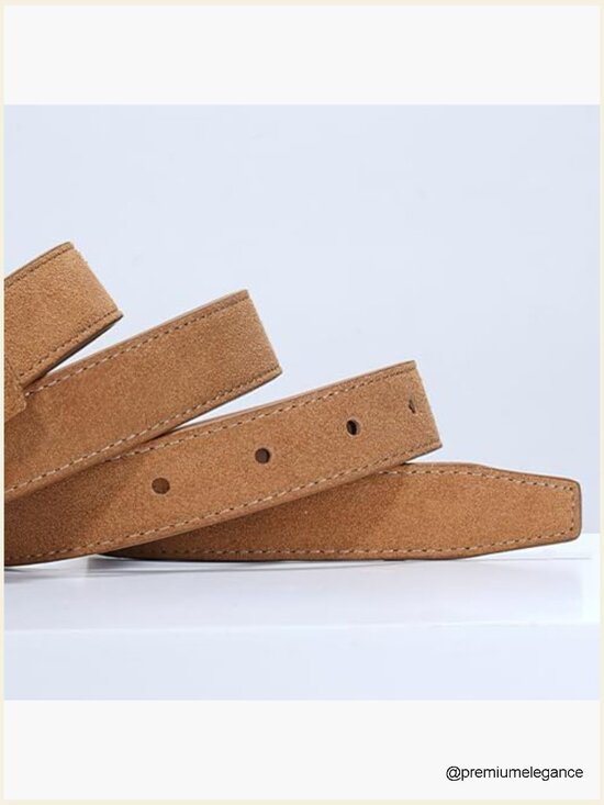 Genuine Leather Belt for Dress Jeans Pants Fashion Gold Buckle Ladies